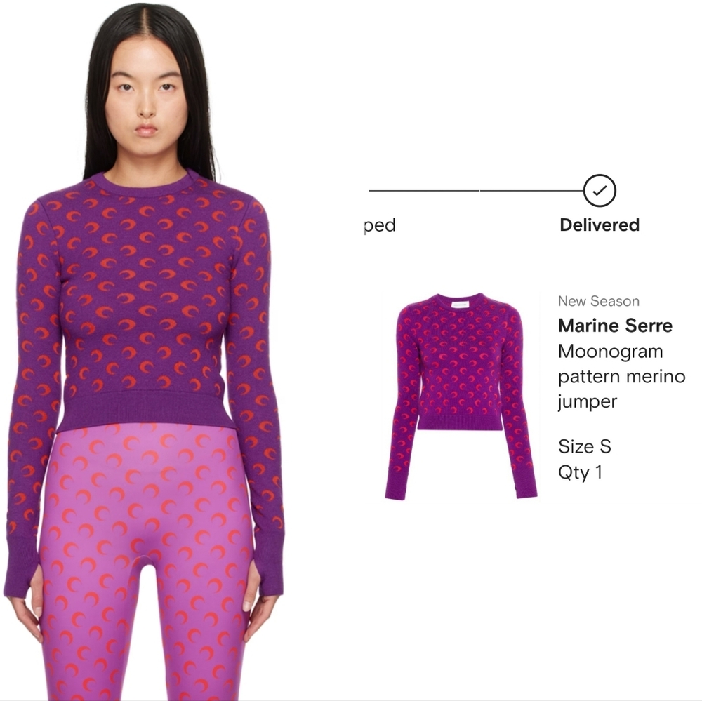 Marine Serre sweater